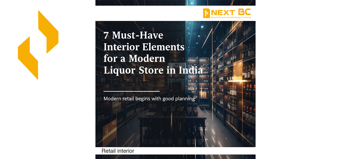 7 must have interior element fo a modern liquor store in india